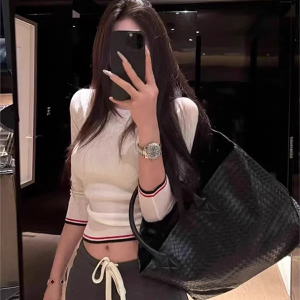 安安轻奢潮百搭打底上衣 毛衣