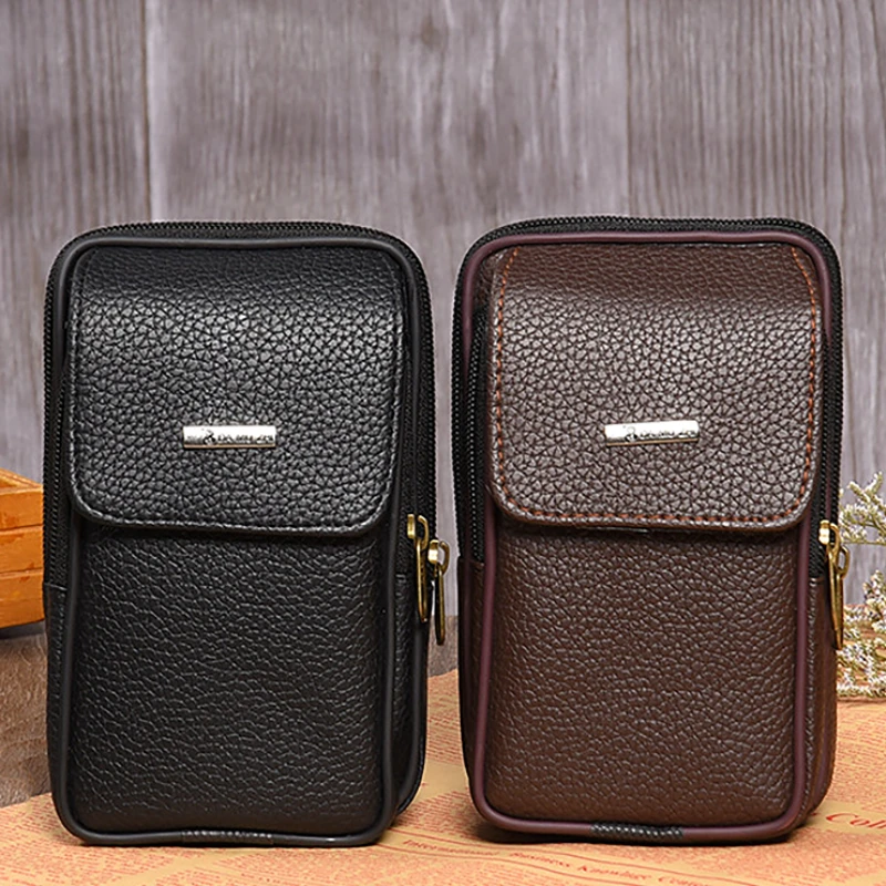 手机包男款穿皮带腰包干活工地工作多功能男士老年人