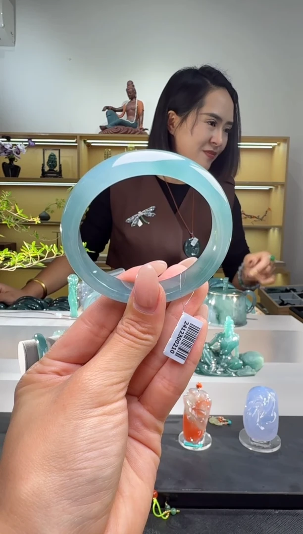 未镶嵌手镯翡翠55圈