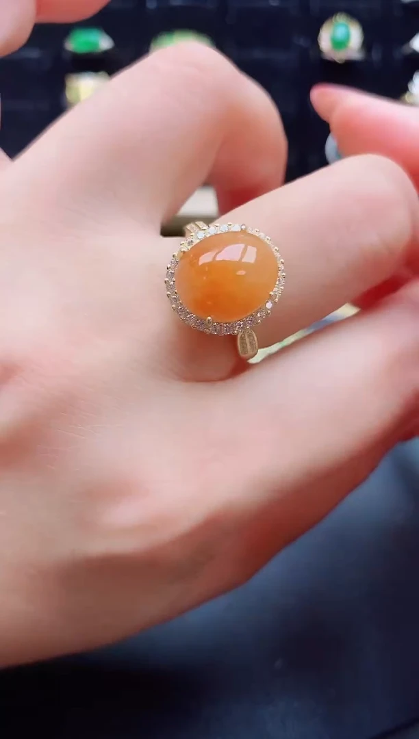 【闪购商品】翡翠戒指银S925镶嵌2121