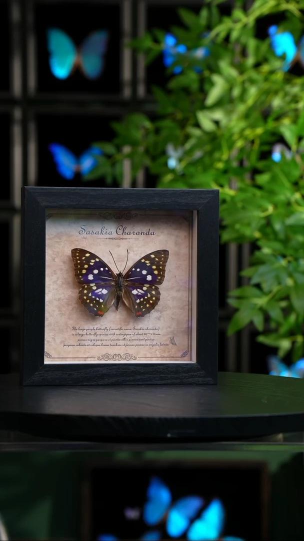 大紫蛱蝶复古版7寸方框