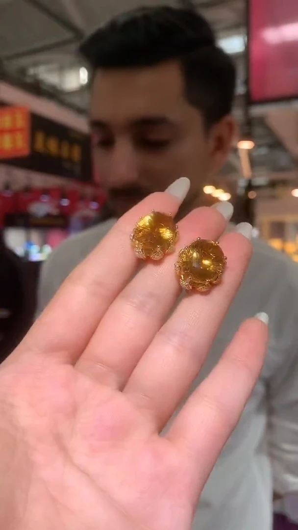 银S925镶嵌耳饰水晶【宝石世家严选】