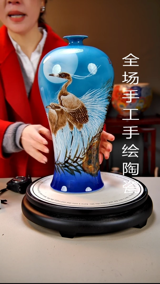 摆件陶景德镇手绘陶瓷42