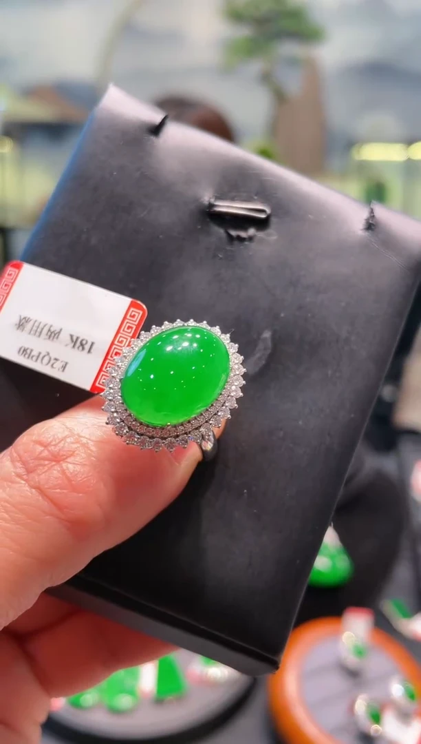 【闪购商品】翡翠颈饰18K金镶嵌A81两用