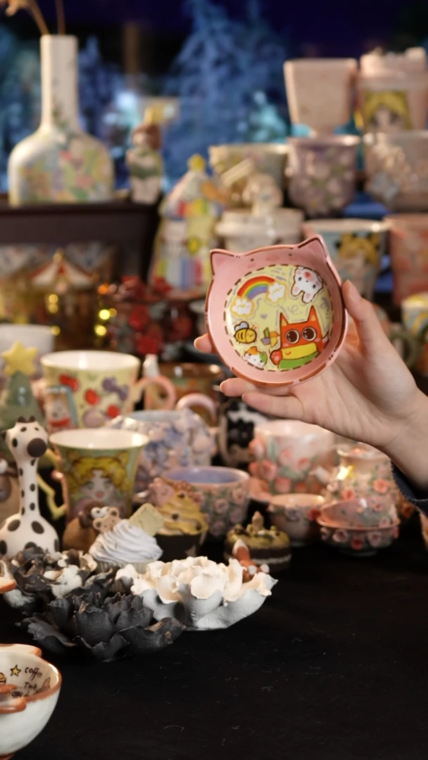 其他陶景德镇釉下彩手绘设计师款陶瓷