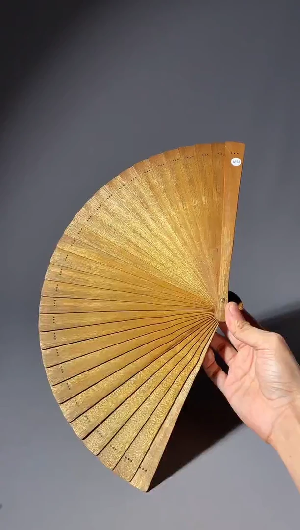 其他楠木（金丝楠）615号21cm小叶桢楠扇子