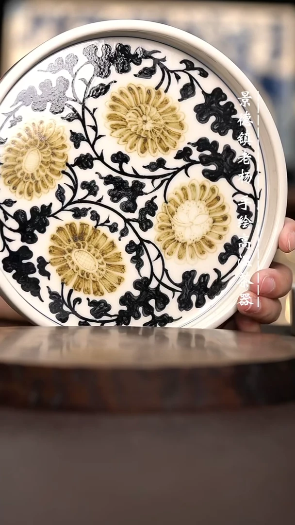 现代瓷全手绘茶具