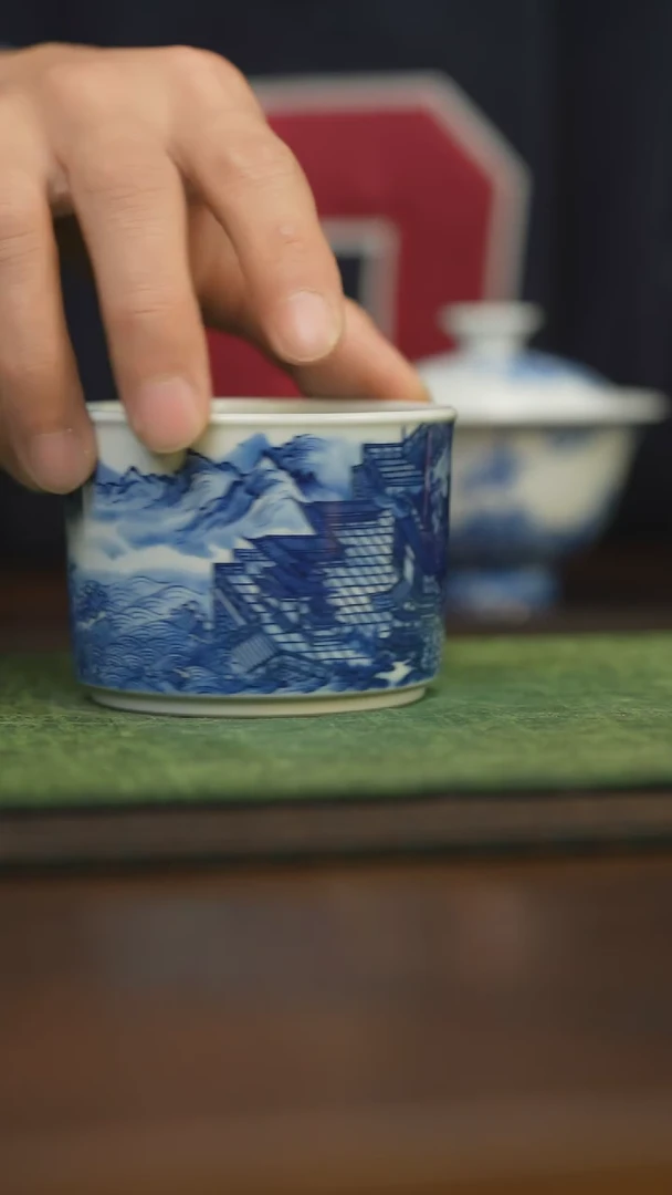 【闪购商品】杯柴窑青花破价福利