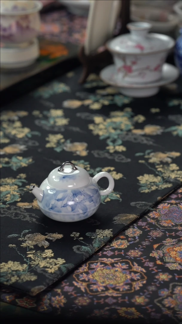 英姐好物分享@@白莲花壶