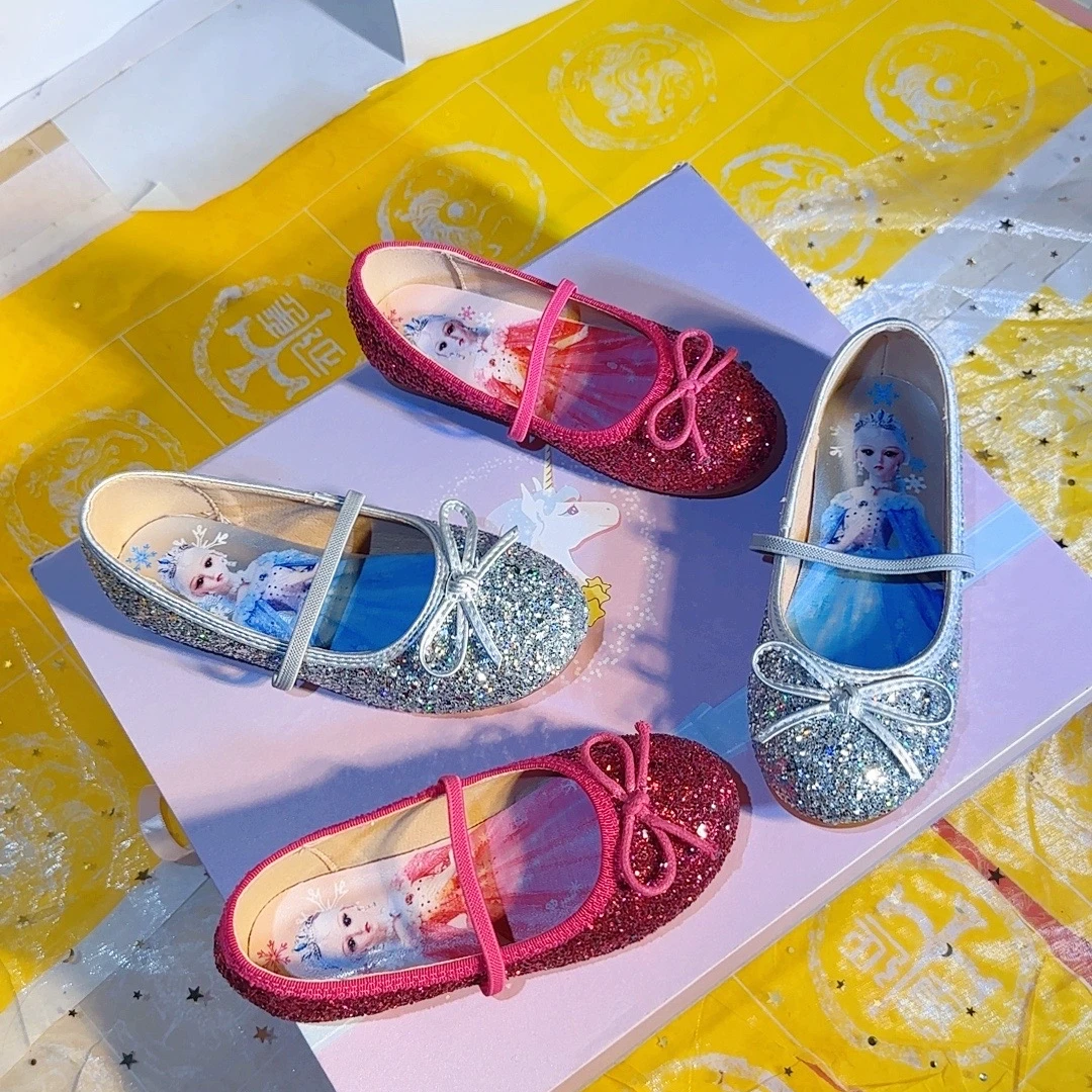 公主鞋3-6岁夏天儿童春秋宝宝软底小女孩时尚女童女宝表演鞋平底