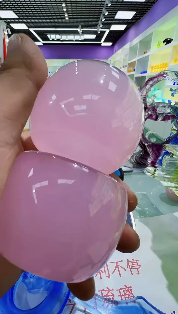 手工艺品琉璃广**姐古法琉璃6个水杯摆件
