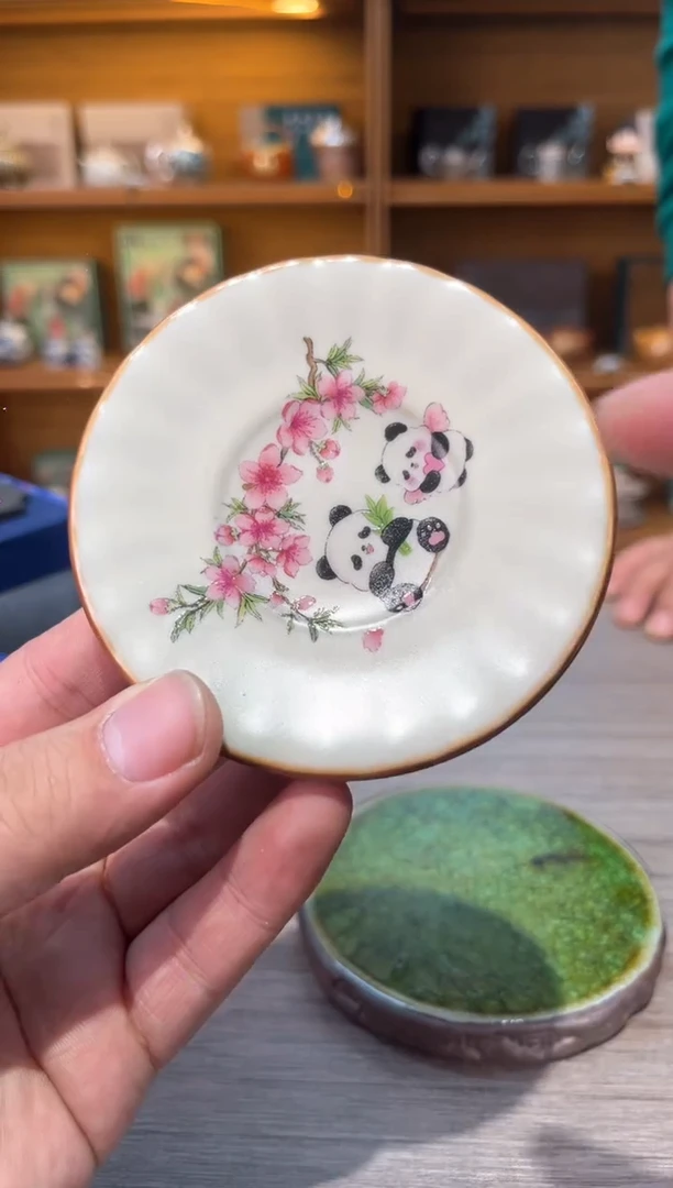 【闪购商品】熊猫杯垫茶具茶具