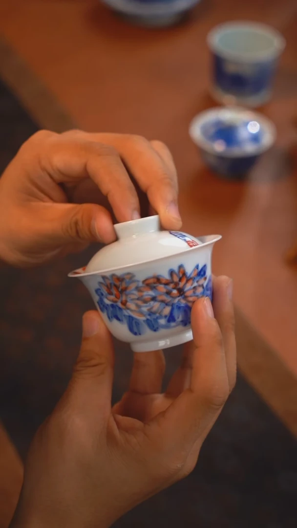 正春堂梅花盖碗B品
