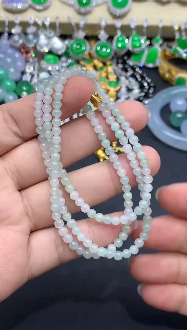 翡翠未镶嵌颈饰183-春日珠宝