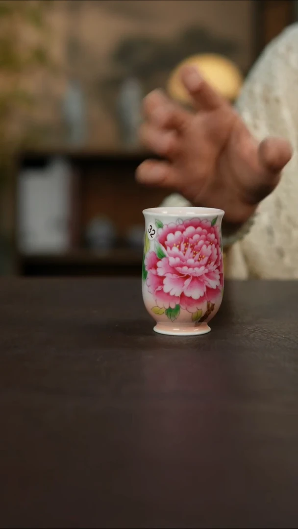 杯景德镇陶瓷杯碗柴烧多人瑕疵