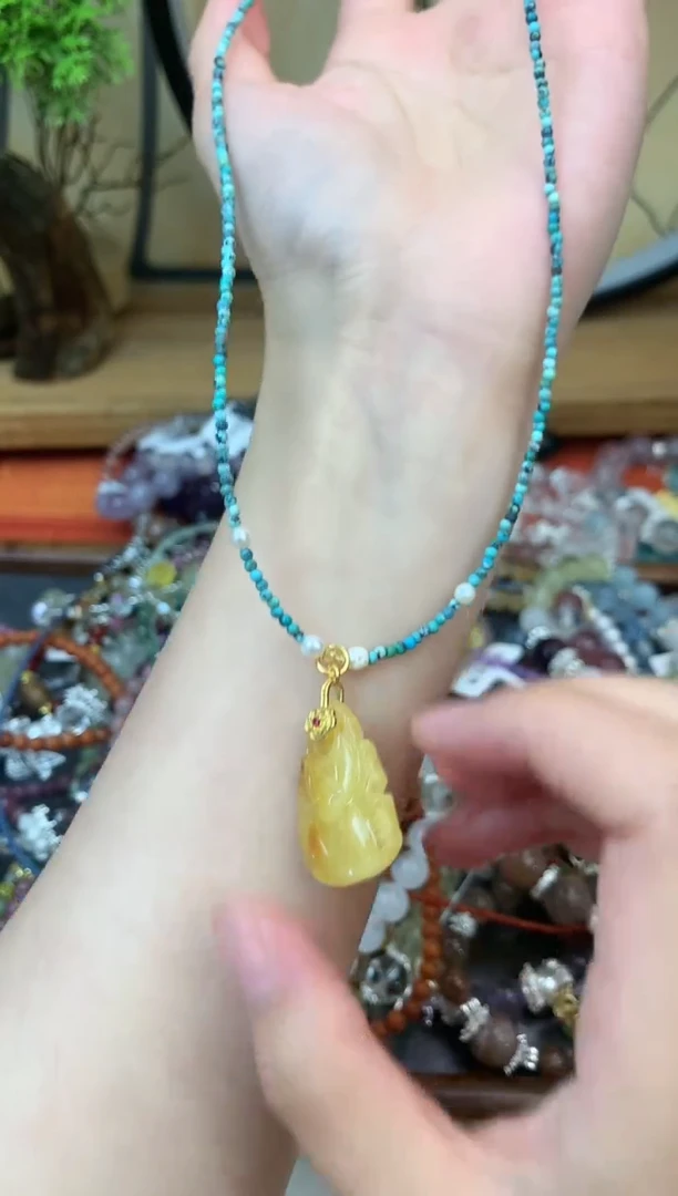 【闪购商品】蜜蜡颈饰未镶嵌369手串