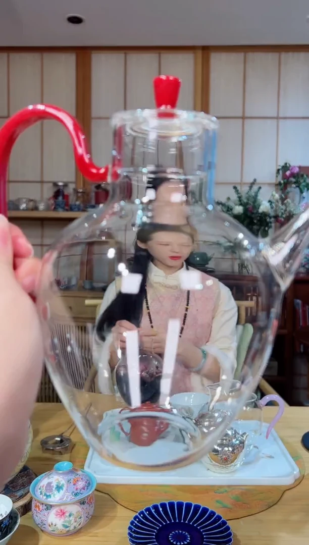 太器血蜜配色玻璃壶