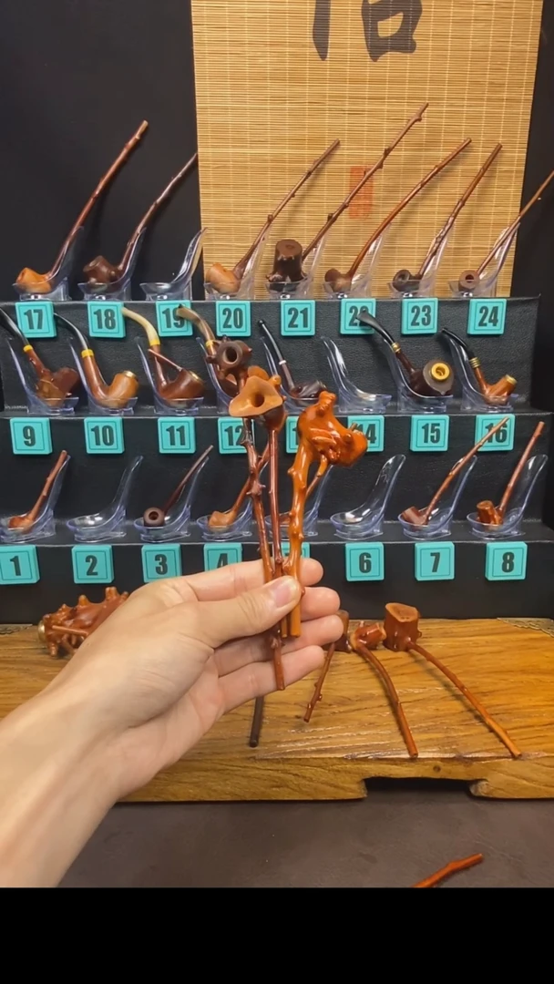 社****。檬子木手工香烟嘴加千眼菩提