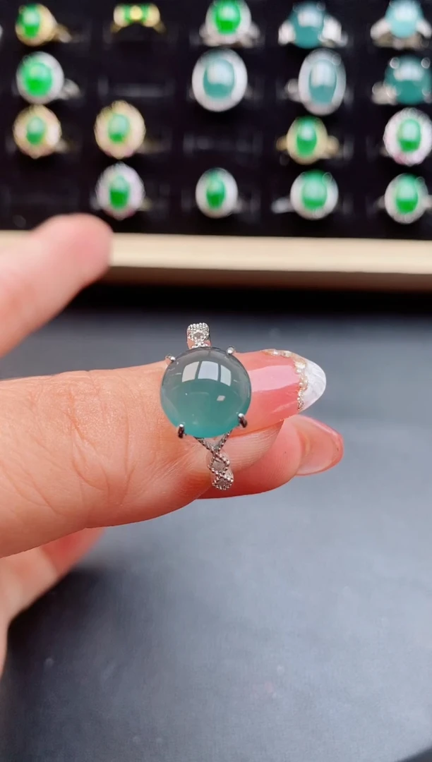 【闪购商品】翡翠戒指银S925镶嵌1212