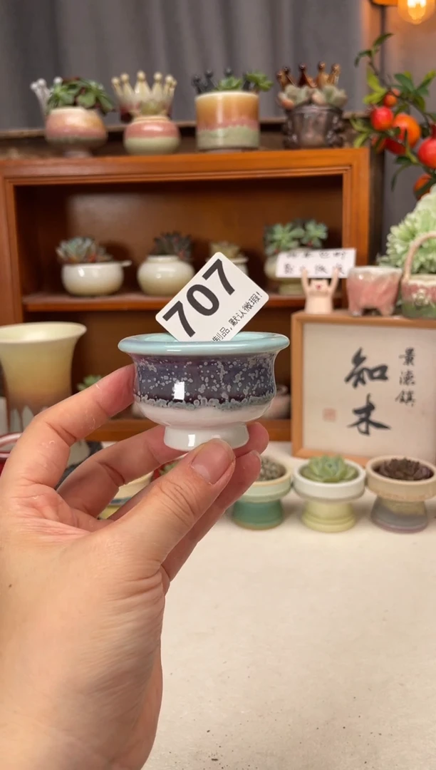 瓷片707知木小芳花盆