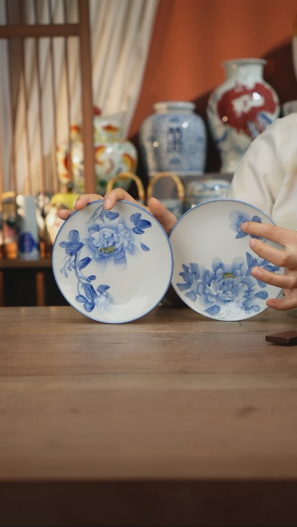 现代 景德镇设计师釉下手绘陶瓷餐具