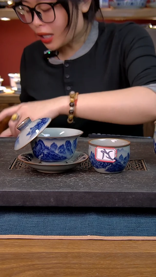 简装家用款3件套 老陶泥开片纹陶瓷茶具