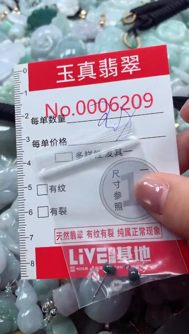 吊坠(不含链)未镶嵌翡翠6209