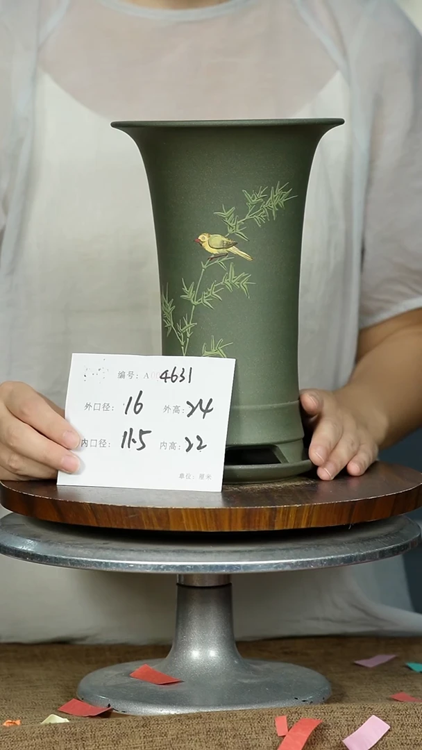 紫砂花盆4631+Z紫砂花盆紫砂