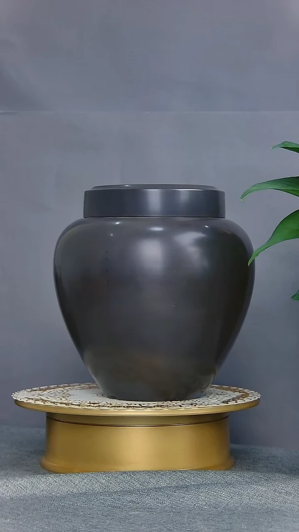 坭兴陶素身大缸纯手工