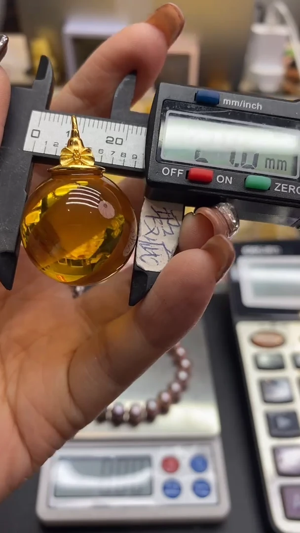 琥珀银S925镶嵌珠宝奇石271