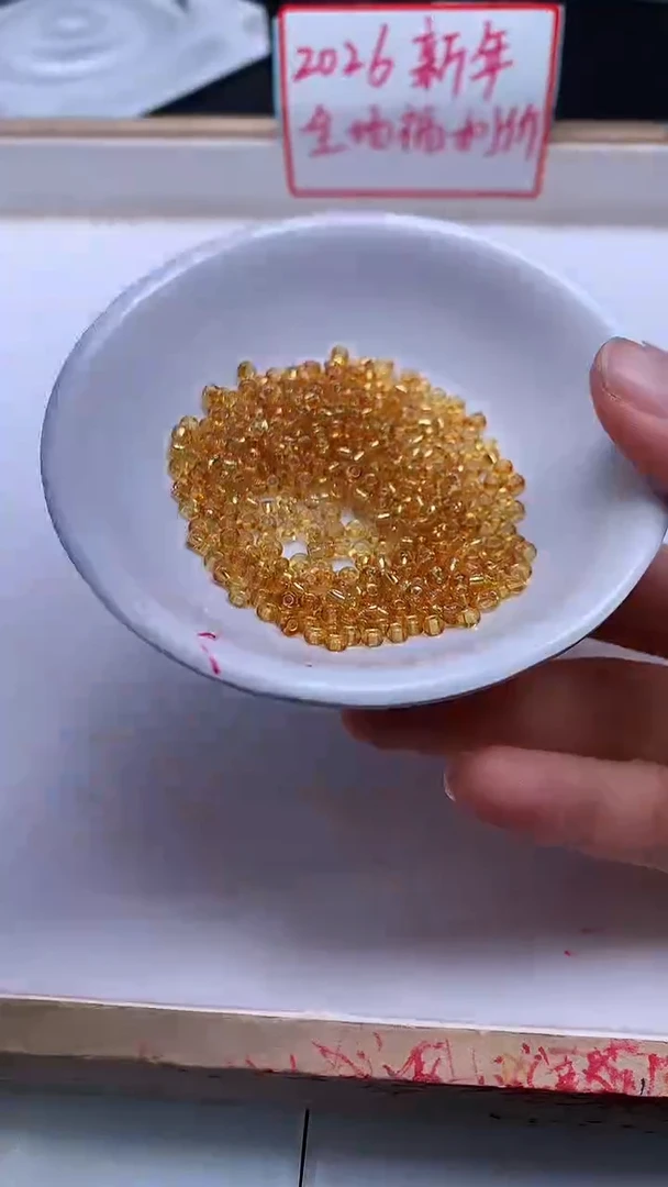 未镶嵌散珠玛瑙/玉髓E102 金色隔珠3*3mm110颗8元