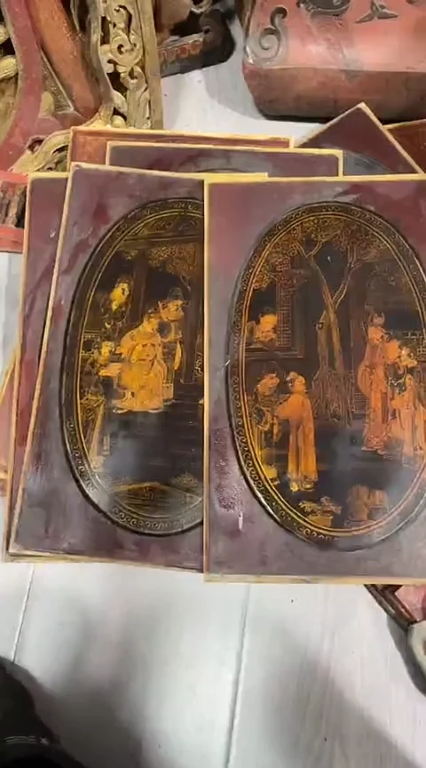 【闪购商品】香榧木4个孤品木雕180