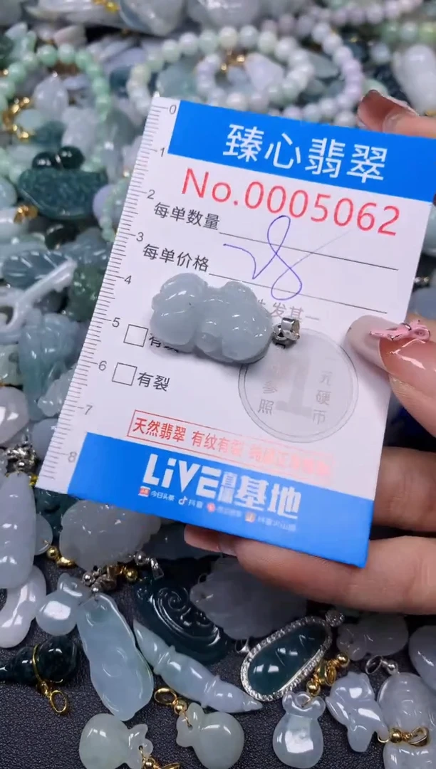 【闪购商品】翡翠颈饰未镶嵌含绳0005062
