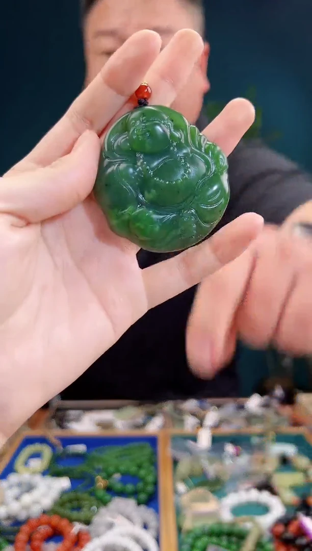 颈饰未镶嵌和田玉一物一证 拍一单发一个