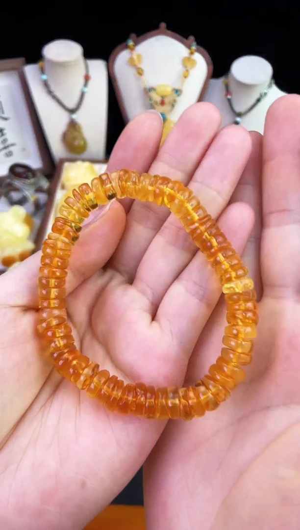 琥珀未镶嵌珠宝奇石柒月