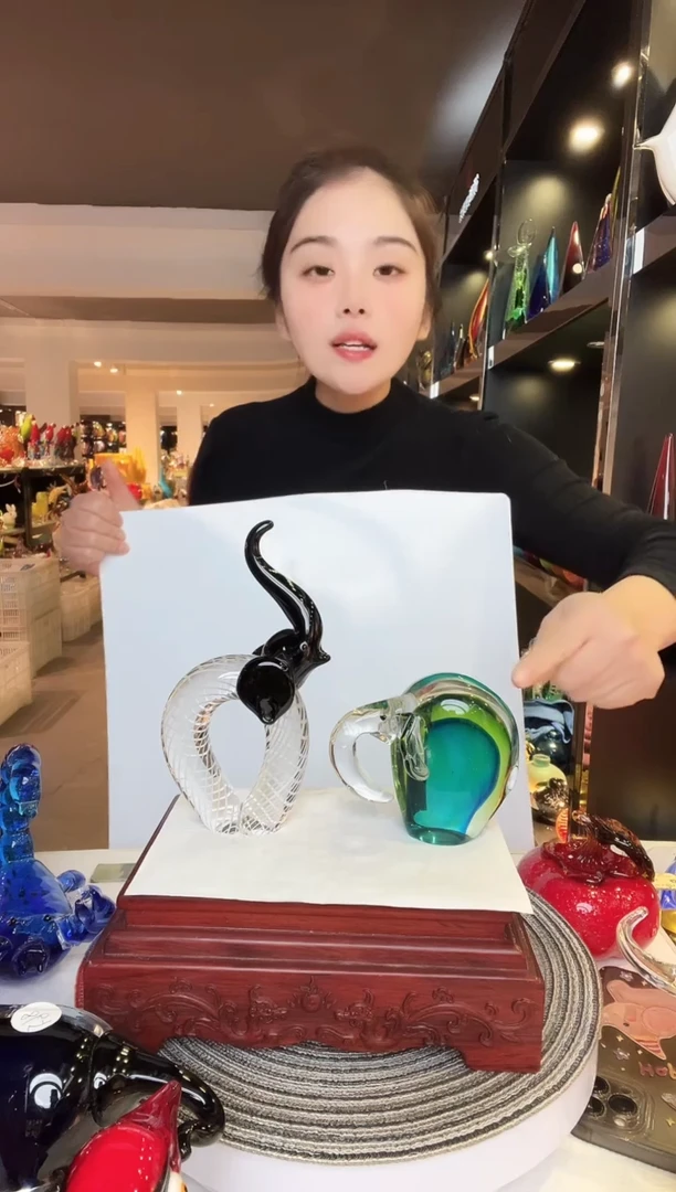 【闪购商品】茶盏琉璃摆件家居摆件微瑕