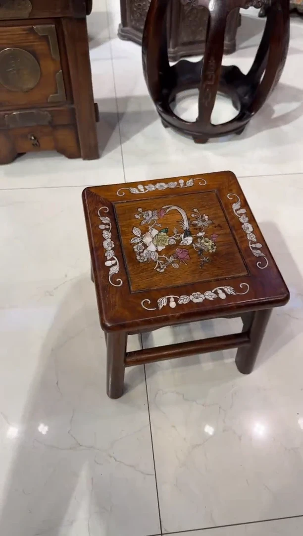 木木头款黄花梨单鸟富贵凳328