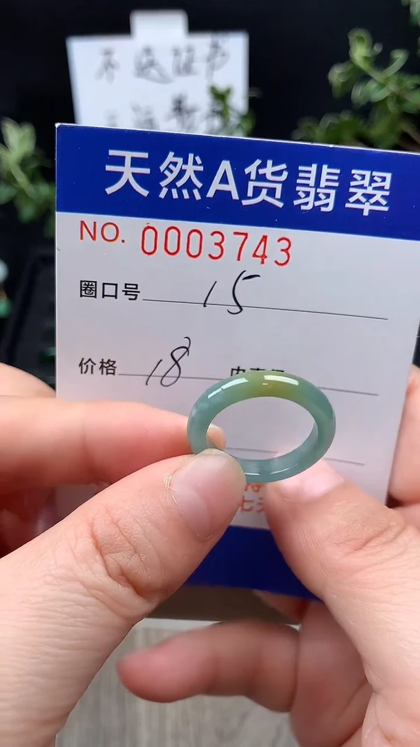 未镶嵌戒指翡翠15#