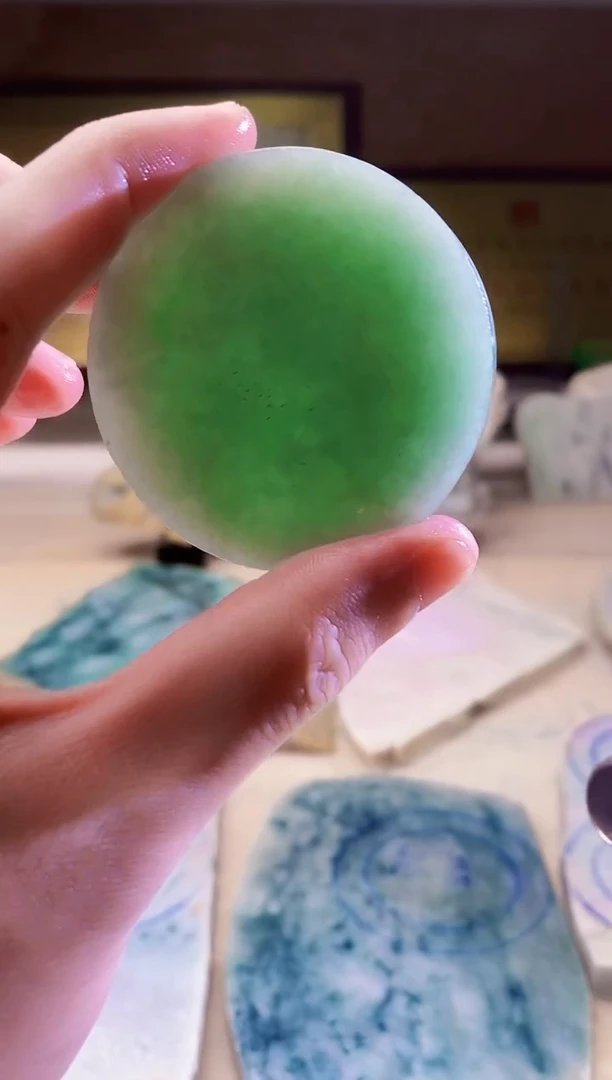翡翠挂件未镶嵌A货麦乐965