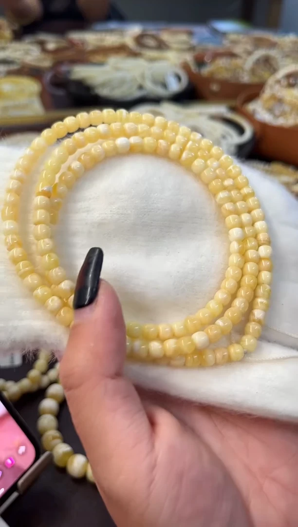 裸石琥珀未镶嵌108有点花粉接受拍