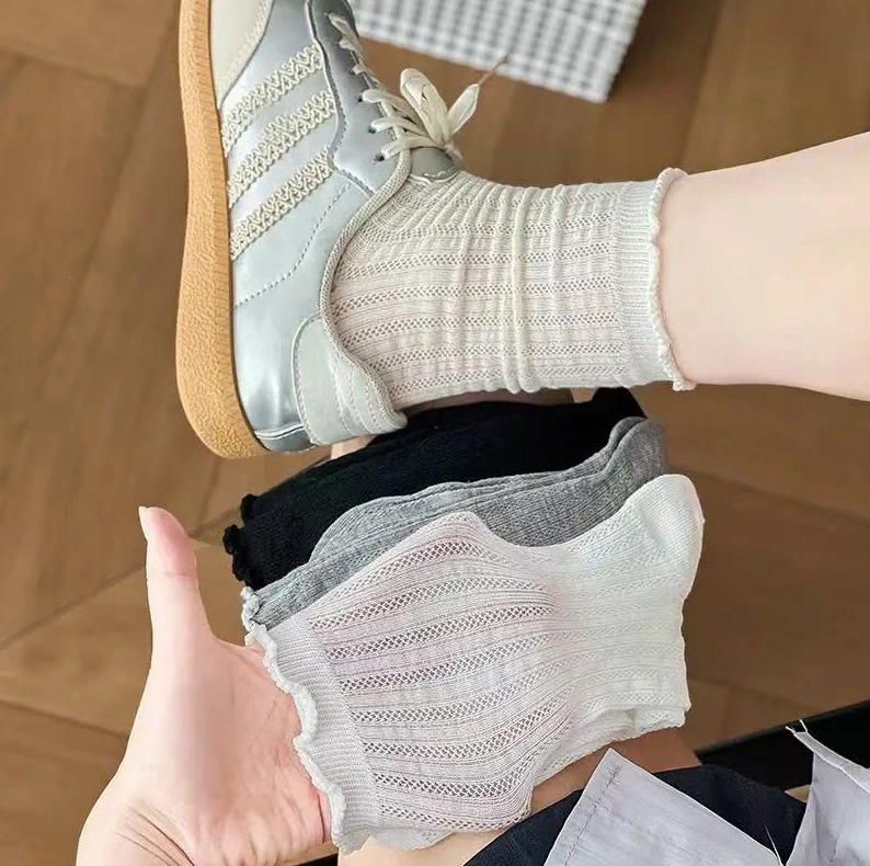 8双装 洛丽塔木耳边堆堆袜女款袜子SW-T55