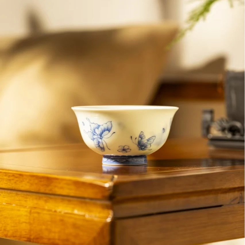 倾予山房 蝶恋花大铃铛杯