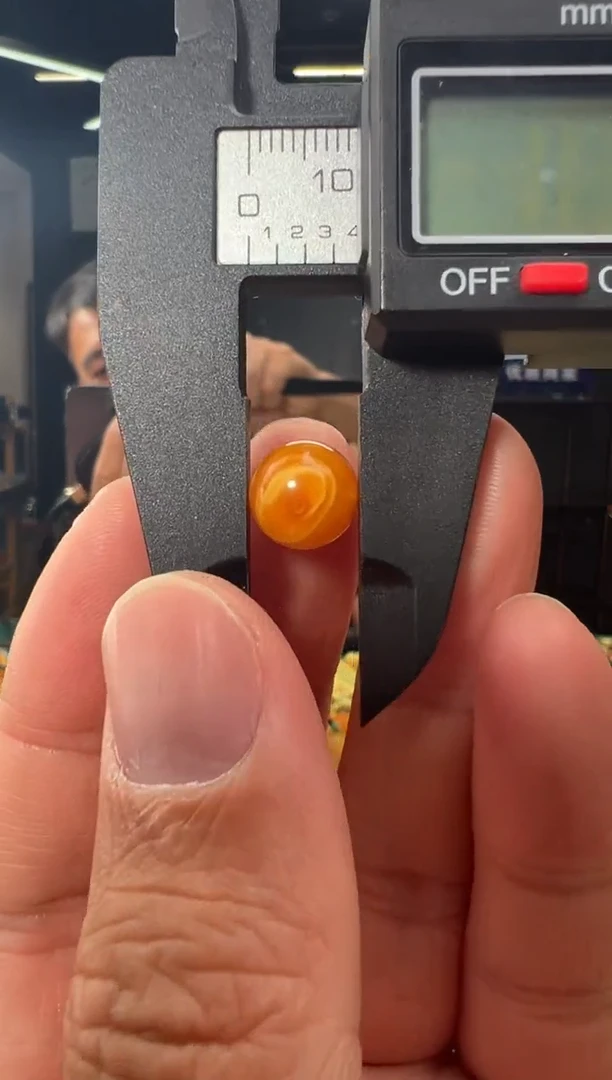 裸石琥珀未镶嵌9mm+单珠