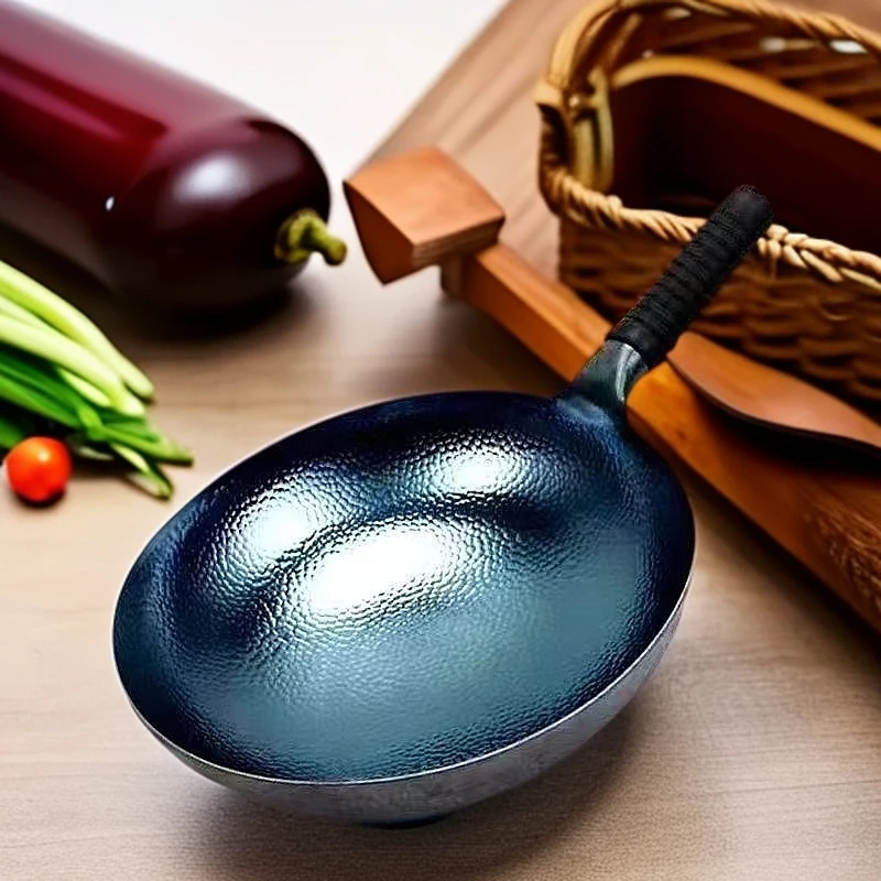 锅把一体成型章丘铁锅