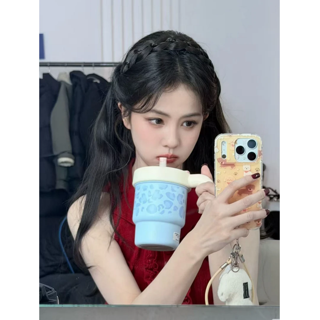 白鹿同款涂鸦小狗满屏IMD双层手机壳适用iPhone17promax包相机键