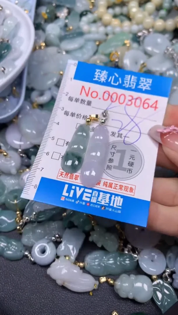 【闪购商品】翡翠颈饰未镶嵌含绳0003064