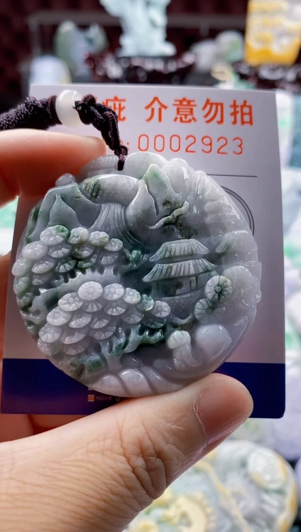 翡翠未镶嵌吊坠(不含链)1