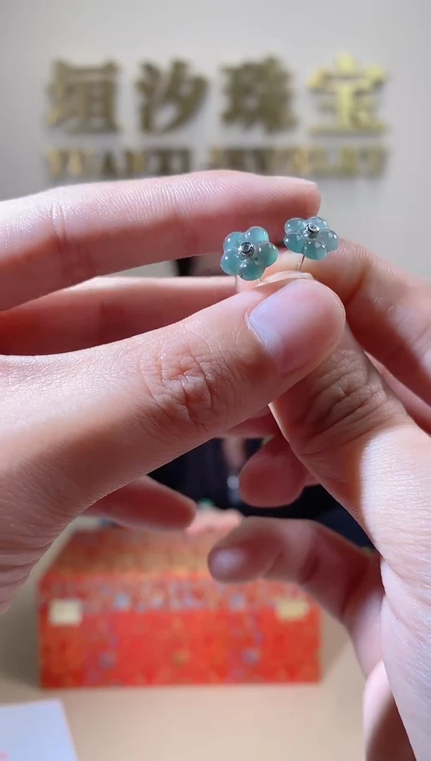 【闪购商品】翡翠耳饰合金天然A货翡翠（多样性发货）