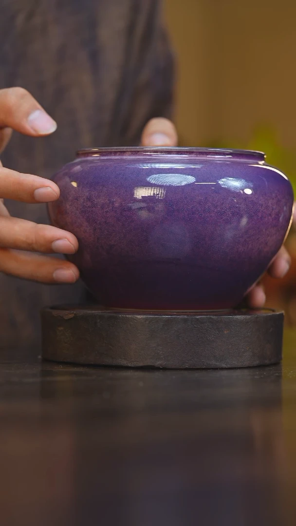 47柴房陶瓷柴烧书法水盂