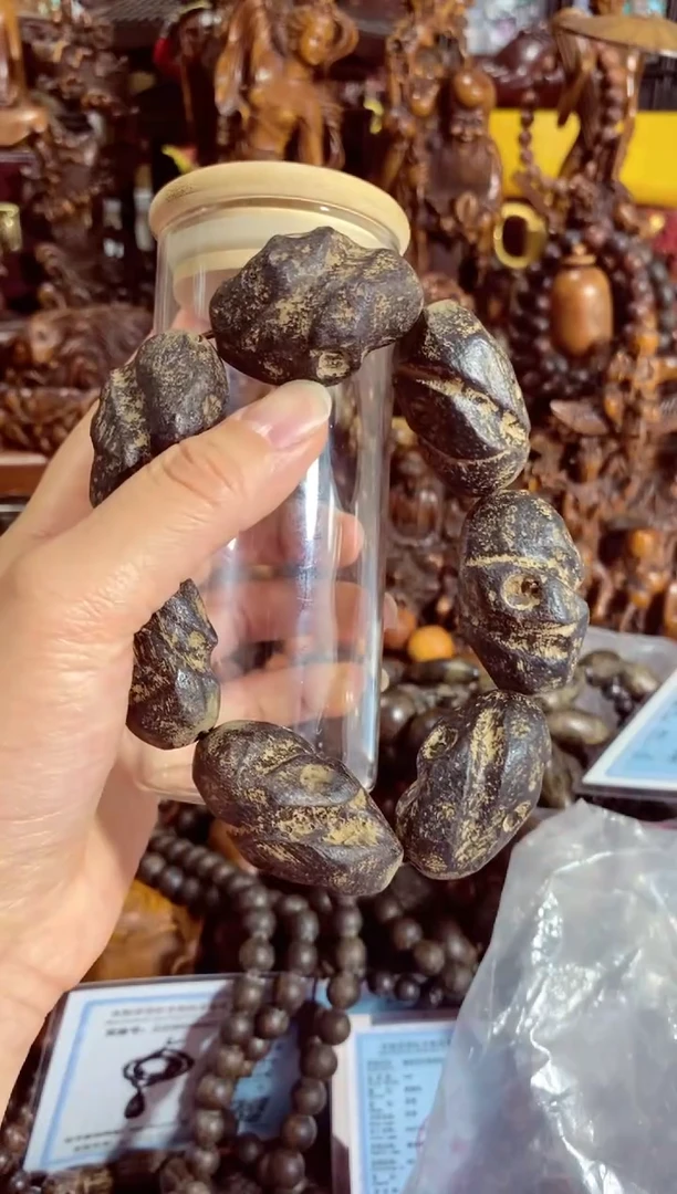 【闪购商品】木中之王ZN石化手串单圈带瓶子